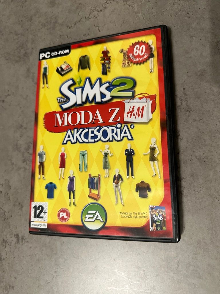 Sims 2 gra PC własny biznes Moda z H&M zwierzaki rozrywka