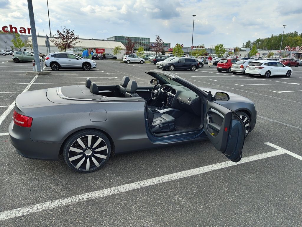 Audi A5 Cabrio 1.8 T śliczne! Szary mat/salon Polska