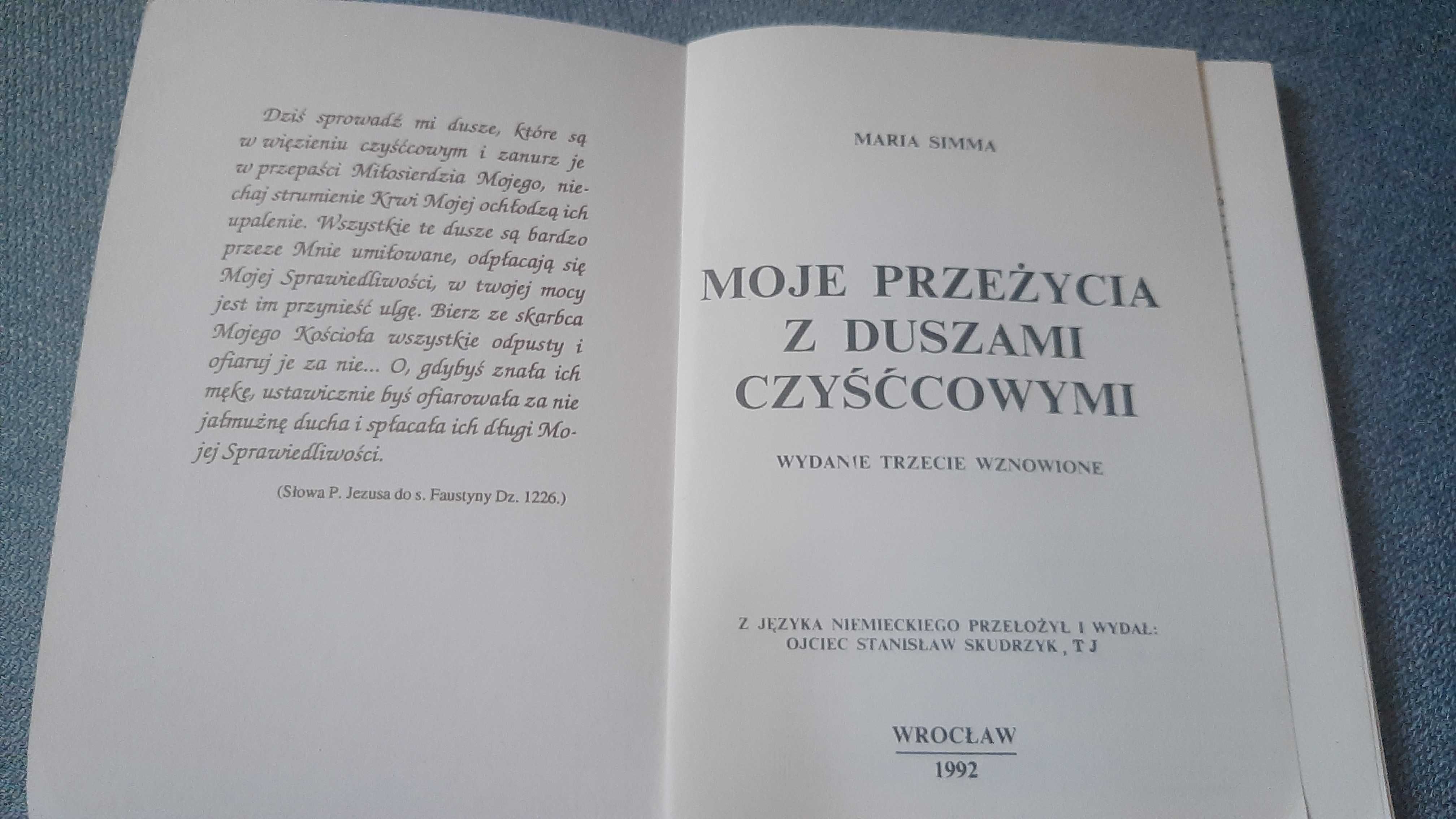 Maria Simma Moje przeżycia z duszami czyśćcowymi świętych obcowanie