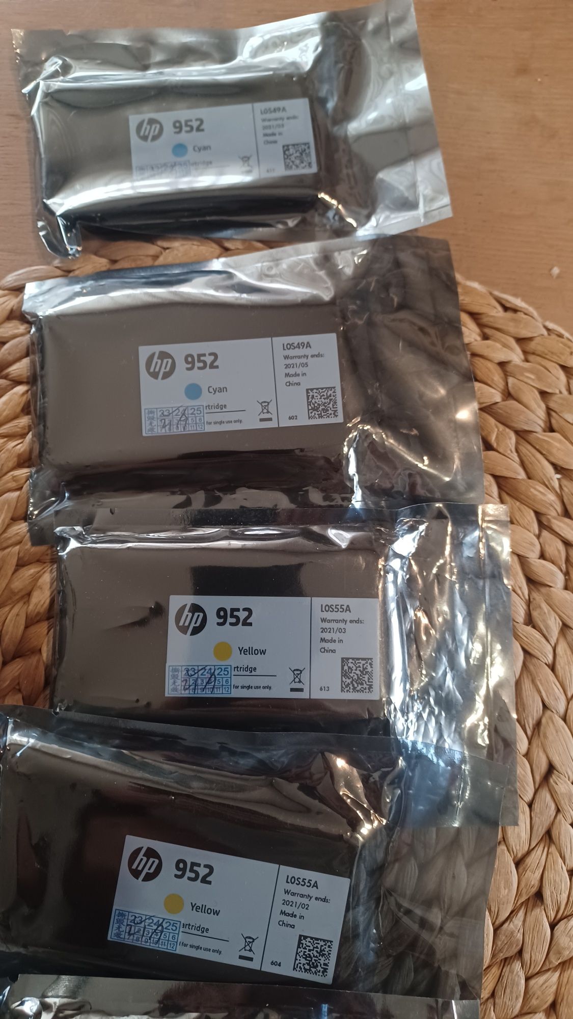 Tysze HP 952 black XL 3 szt , 2 zestawy kolor