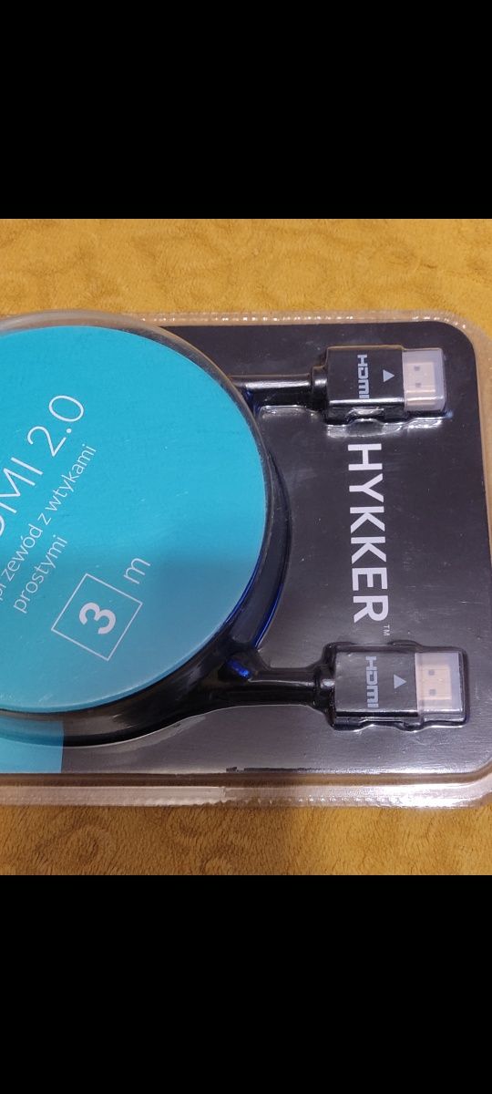 Przewód HDMI 4K. Nowy 3m.