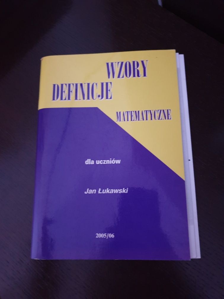 Wzory definicje matematyczne dla uczniów