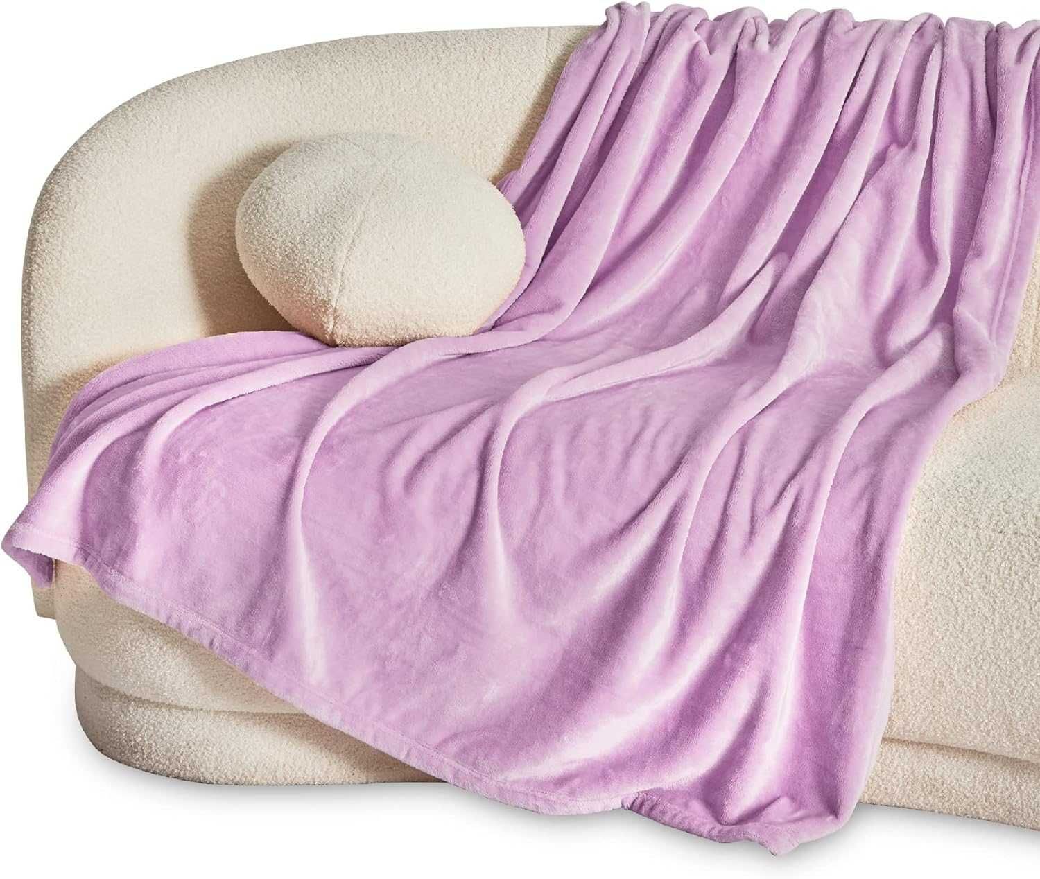 Nowy koc / narzuta / pled / kocyk / miękki / liliowy/ 130x150cm !1513!