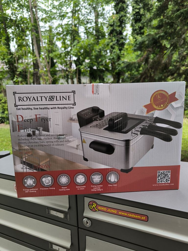 Фритюрниця подвійна Royalty Line RL-DF4902