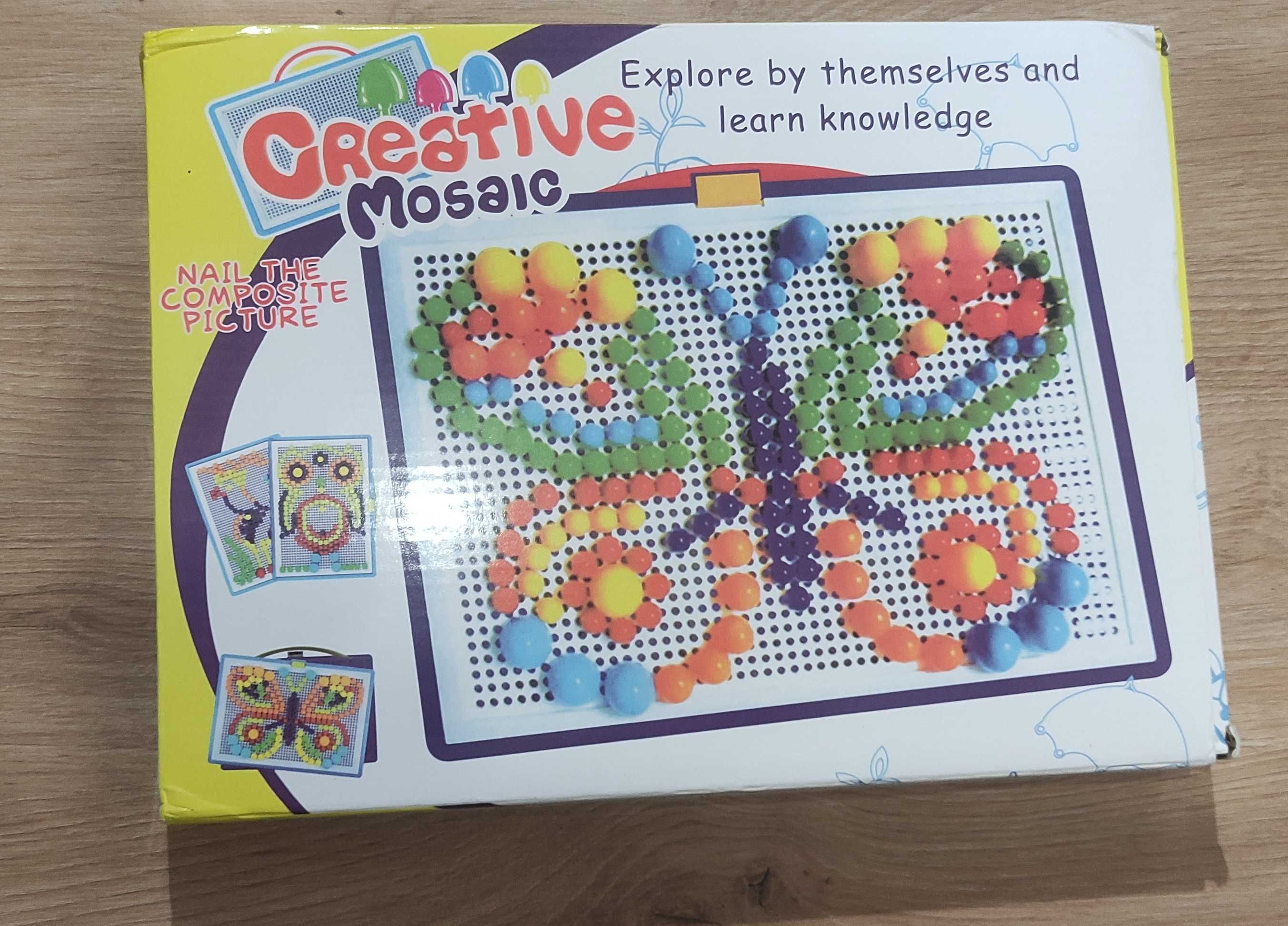 Mozaika Grzyby Dla Dzieci Edukacyjna Zabawa Naukakolorów MontessoriDIY