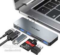 Концентратор USB C, адаптер концентратора Type C, 3 порта USB 3.0