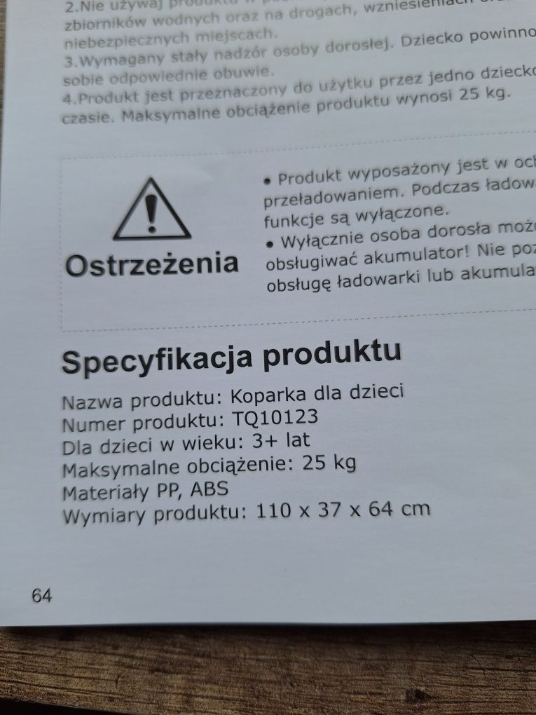 Koparka elektryczna.
