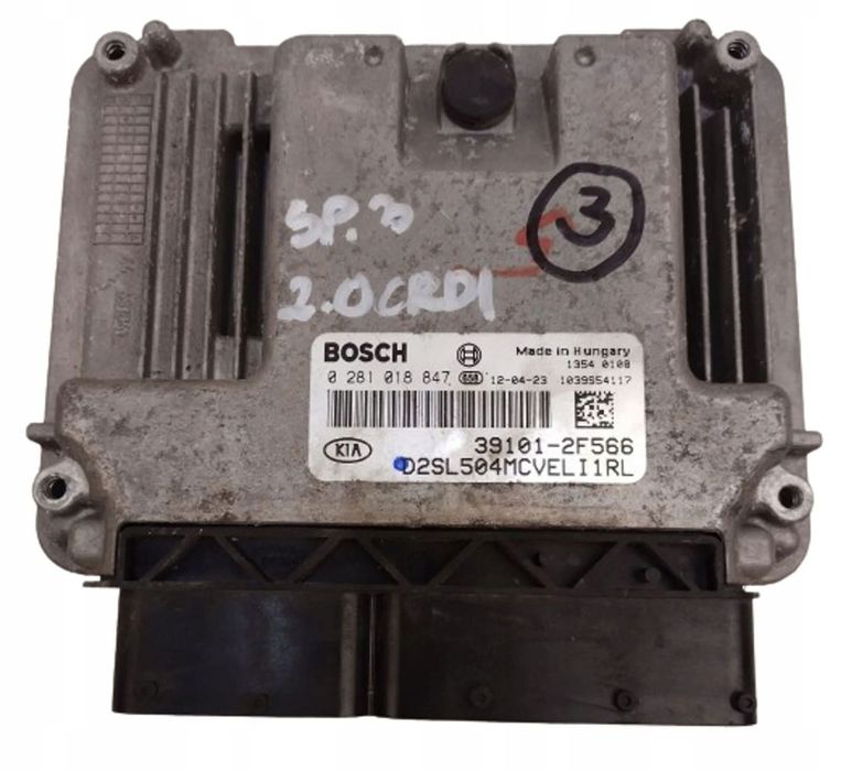 kia sportage 3 iii 2.0 crdi komputer sterownik silnika 39101-2f566 oryg