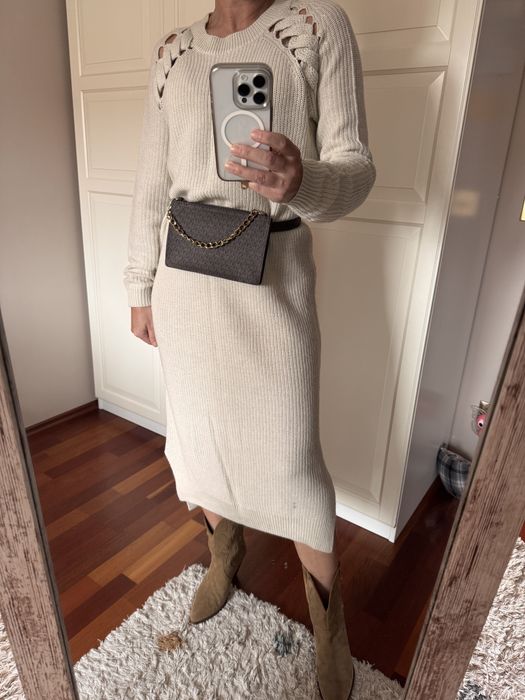 Sukienka sweterkowa Asos 36 #welna