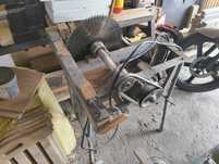 piła tarczowa samoróbka z silnikiem 1,1 kW 230V