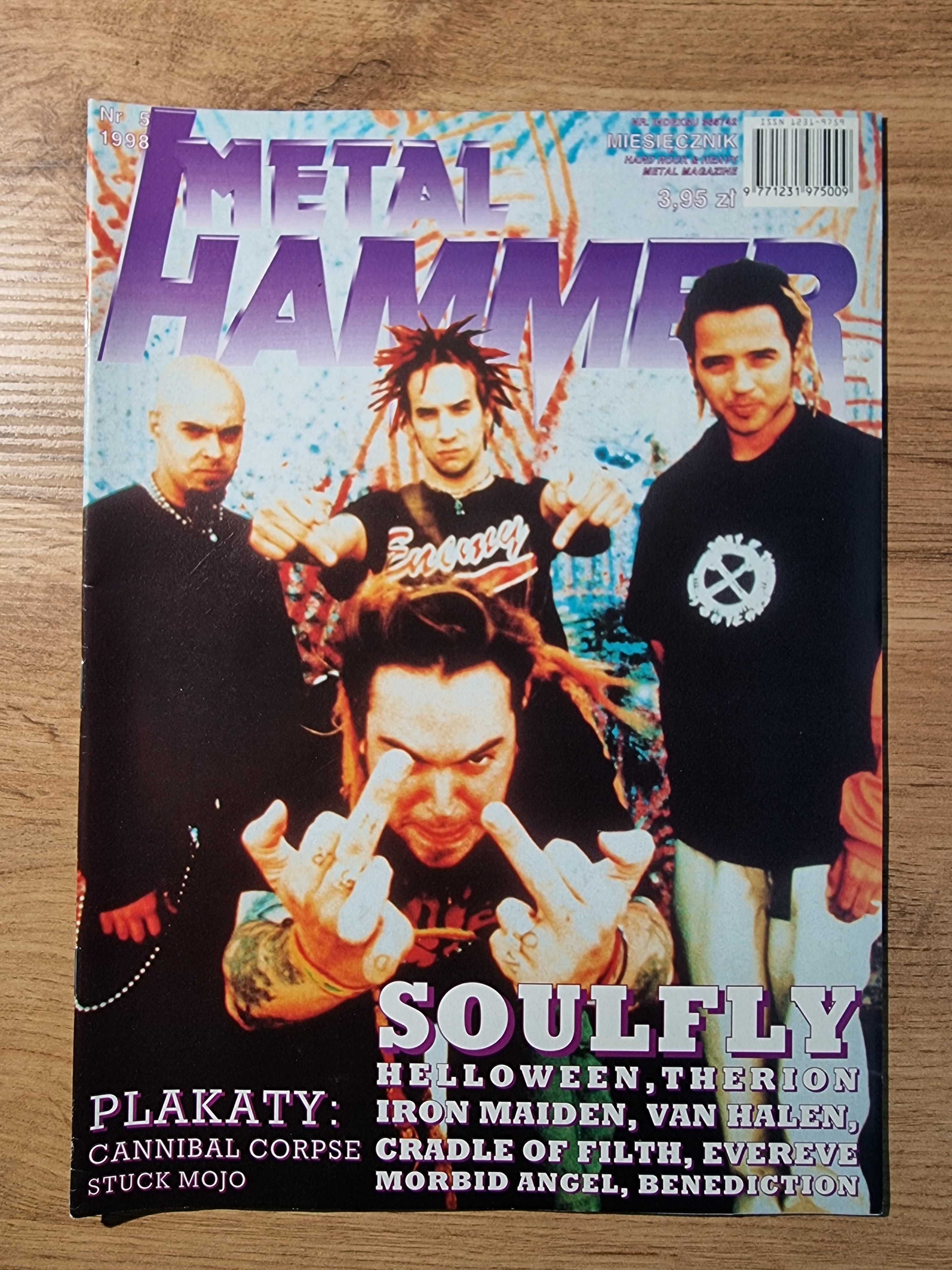 Metal Hammer 1998 - Soulfly, Plakaty: Cannibal Corpse i Stuck Mojo