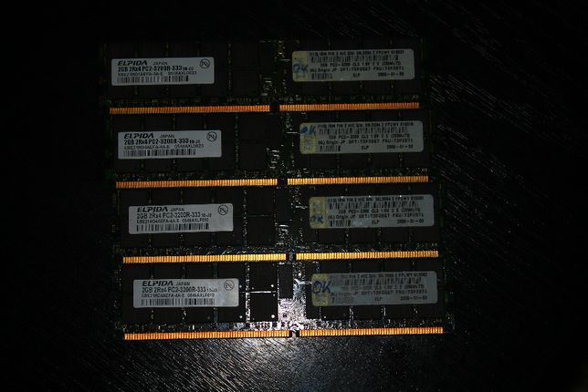 Продаю ОЗУ DDR2 ECC 8GB 4x2gb