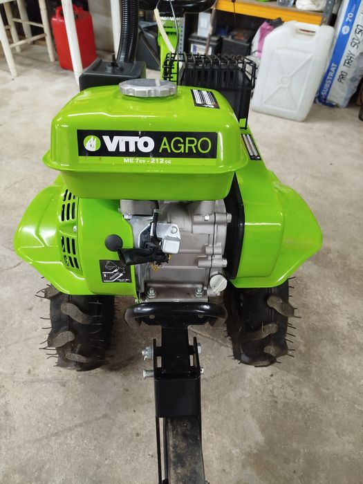 Motoenxada vito com rodas fresa e abre regos