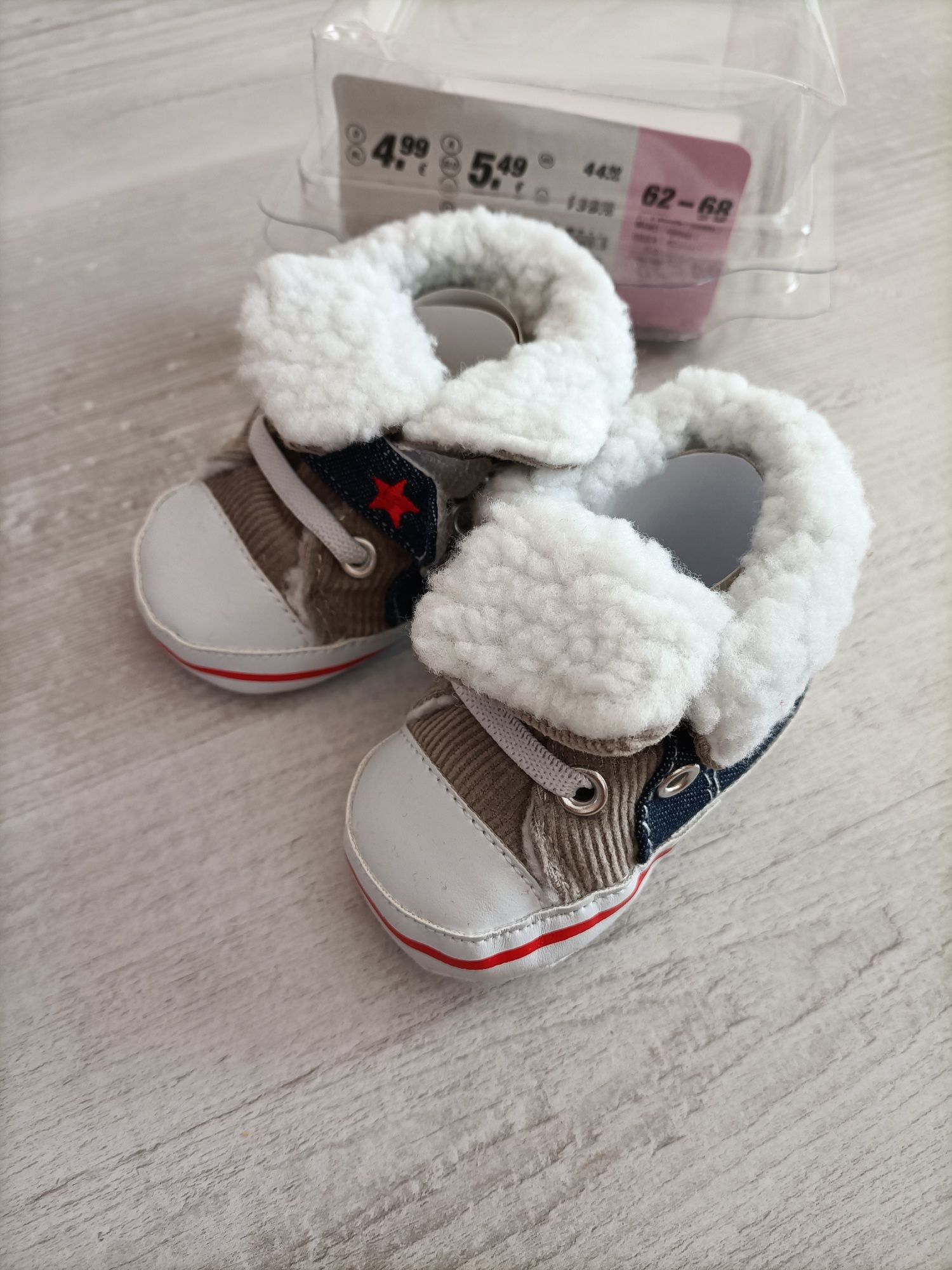 Buty zimowe niechodki, r.62-68