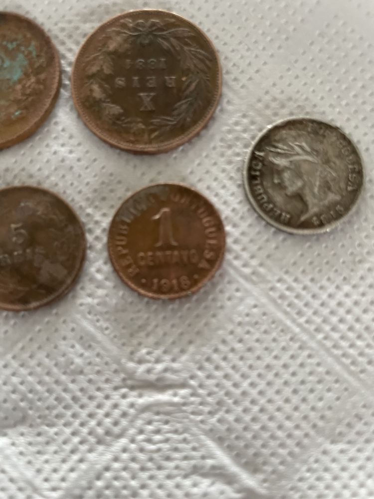 Moedas antigas varias
