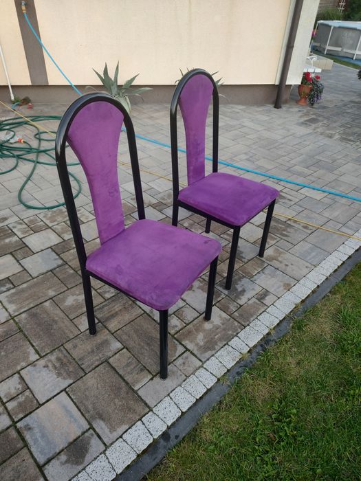 Krzesła metalowe 6 szt