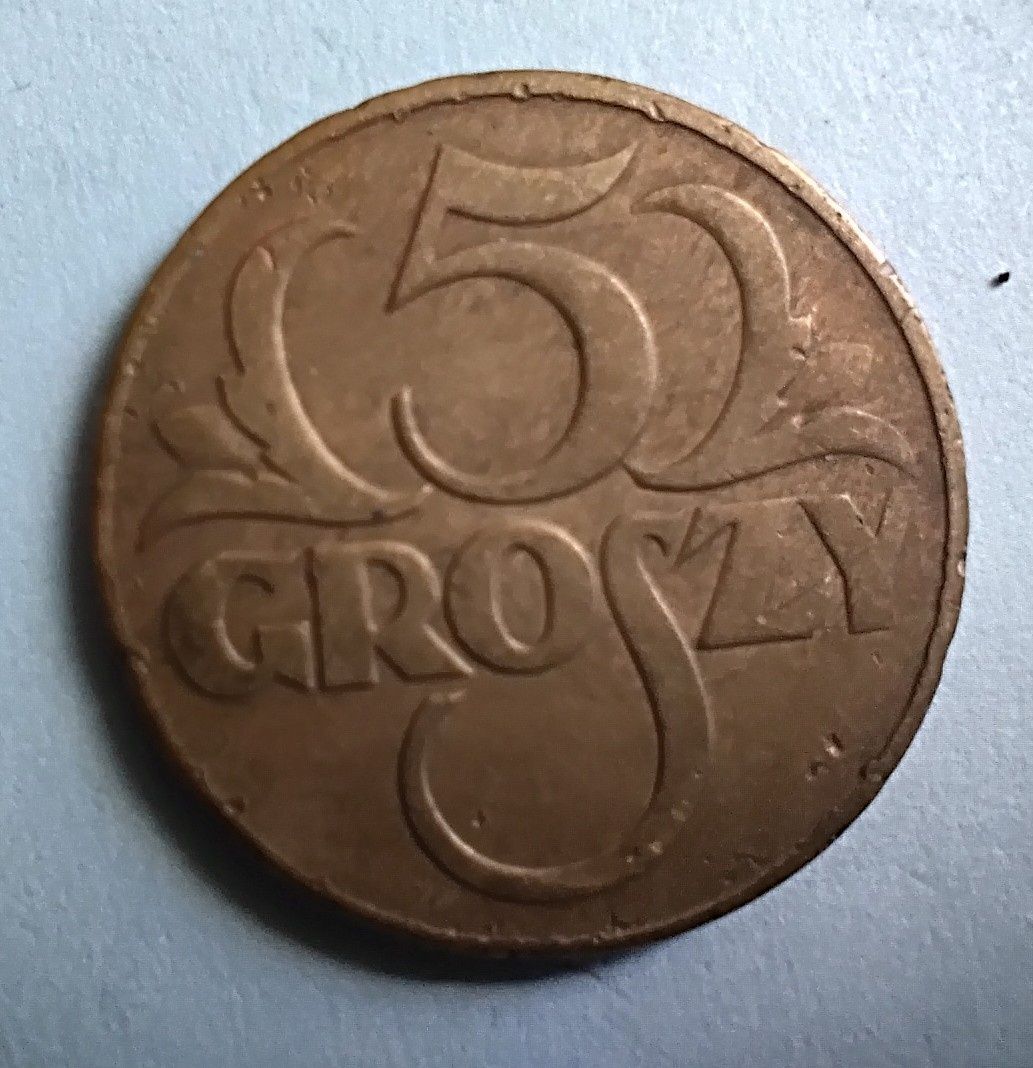 5 gr z 1930 roku II Rzeczpospolita