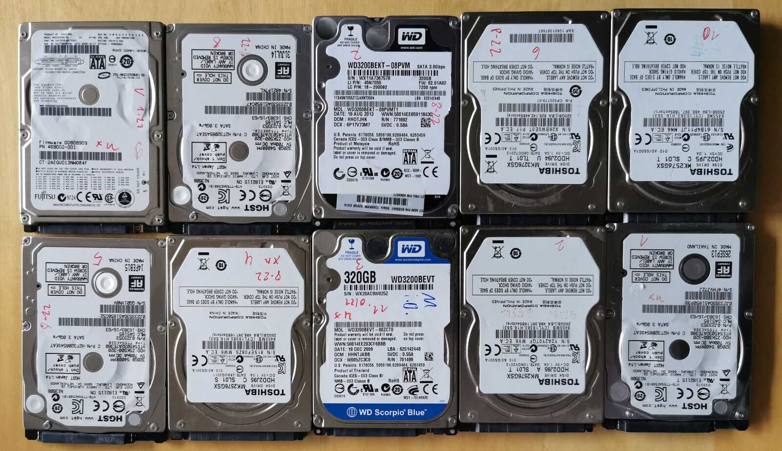 Жорсткий диск HDD 2,5" sata   320 гб гуртом опт
