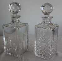 2 garrafas de cristal para whisky