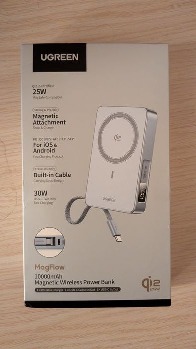 UGREEN Qi2.2 25 Вт Power Bank Fast Charge 10000 мАг