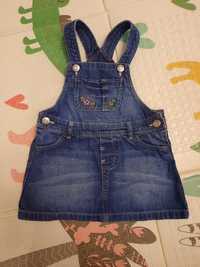 Сарафан джинсовий H&M для дівчинки, розмір 9-12 місяців, 80 см