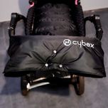 Муфта зимова для рук на коляску з вишивкою cybex на флісі