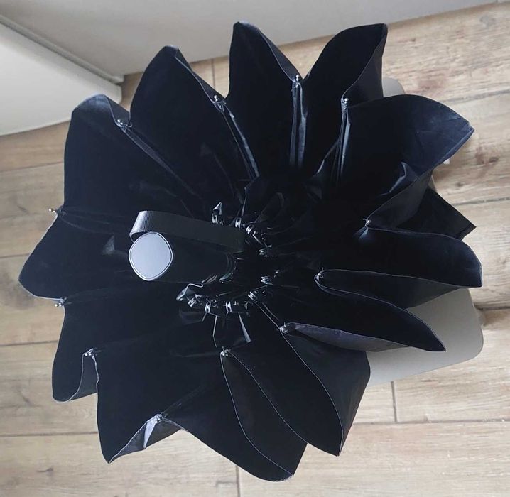 Зонт Xiaomi Eco 12 спиц автомат чёрный усиленный