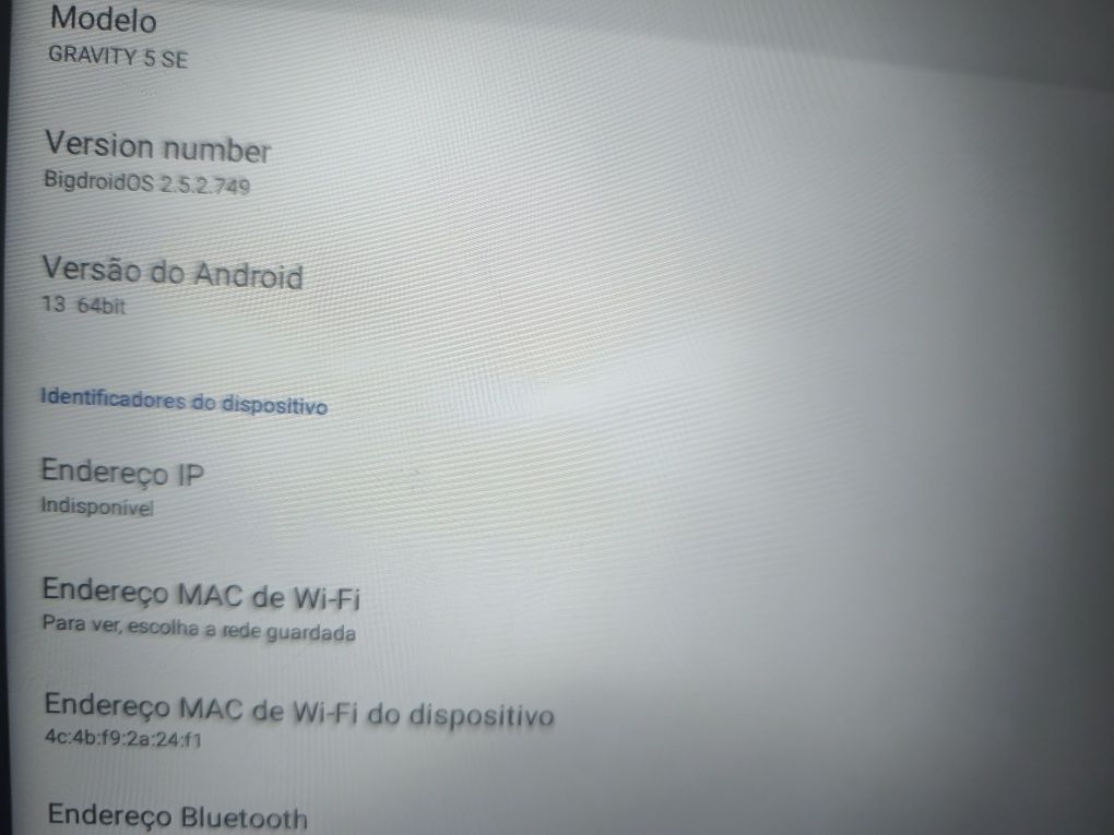 Tablete gravity 5 SE