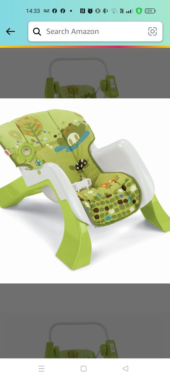 Krzesło do karmienia, huśtawka, leżaczek i fotel Fisher Price 4 w 1 ko