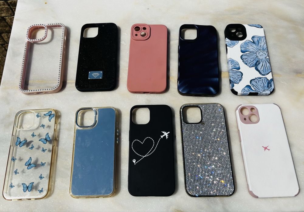 10 capas IPhone 13 + 4 peliculas