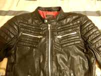 Kurtka skórzana ROCKANDBLUE biker punk metal XL jak nowa