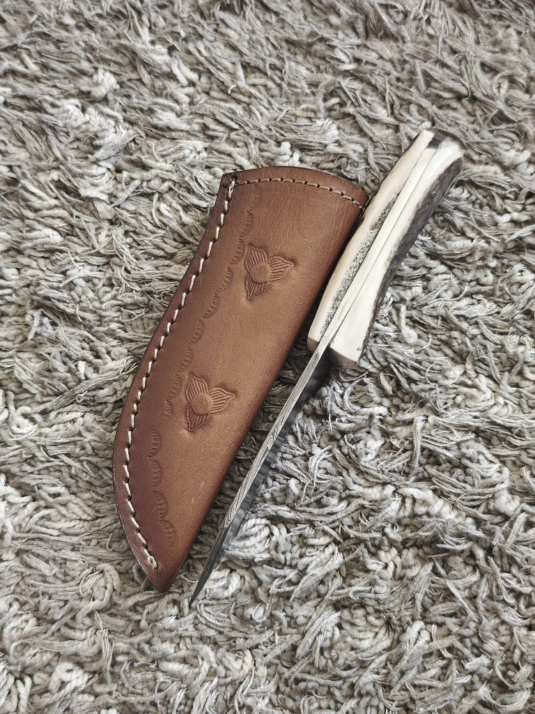 Nóż Myśliwski Damast 7/Róg/Custom