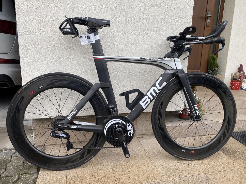 BMC TM01 di2 rower do jazdy na czas. Pomiar mocy.
