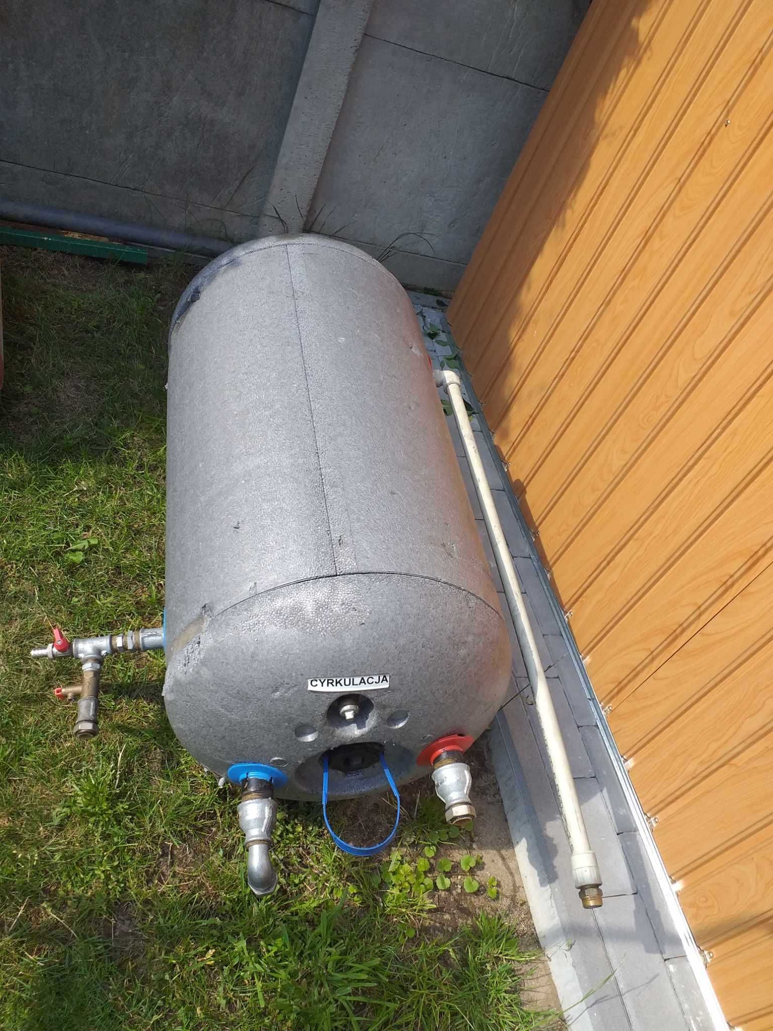 Podgrzewacz wody poziomy z podwójną wężownicą 100l