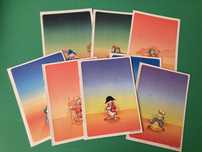 Colecção 8 Cadernos Escolares 50 Anos Pato Donald Ambar Anos 80
