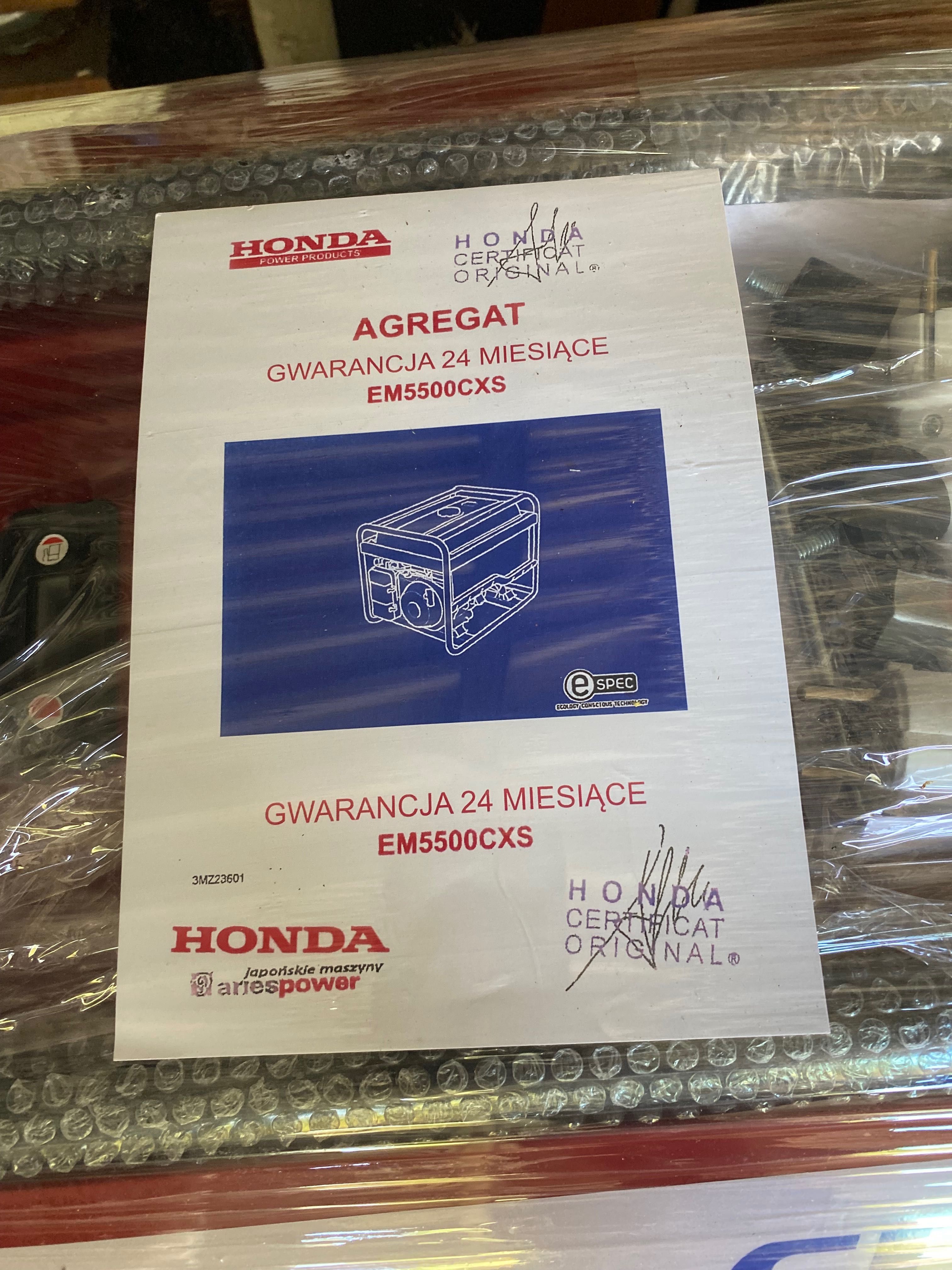 Agregat prądotwórczy Honda 5,5 kW