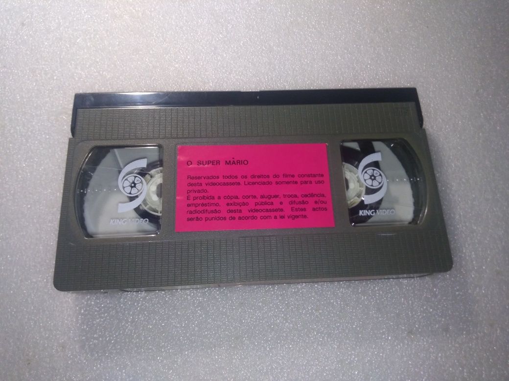 Antiga cassete VHS Super Mário  - Raro