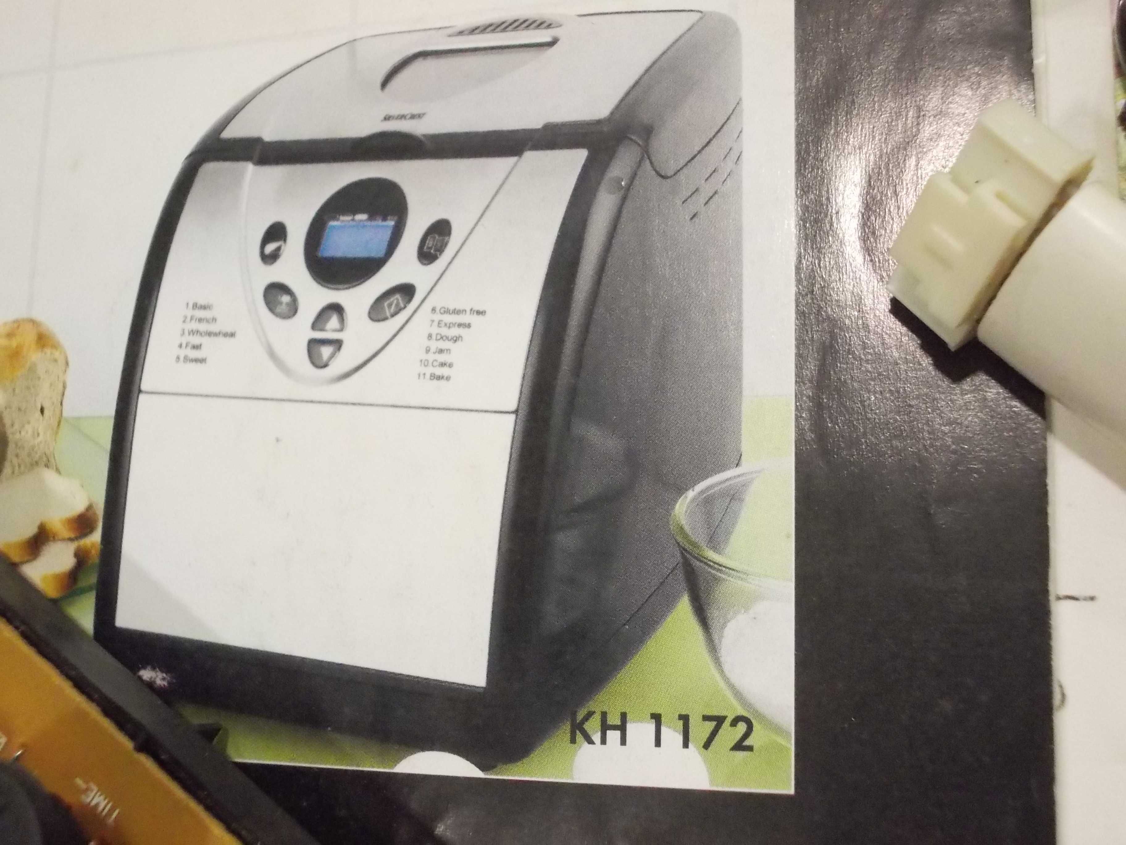 Placa mãe e LCD multifunções máquina de pão LIDL KH 1172