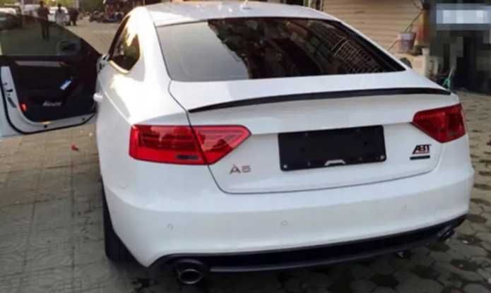 Spoiler Lotka Dokładka Spojler AUDI A5 8T B8 CZARNY POŁYSK