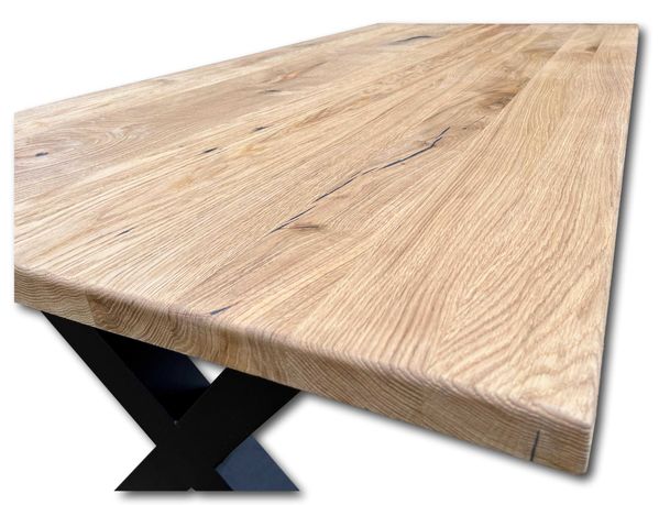 Stół LOFT dąb 200x100 + 2x 50cm rozkładany