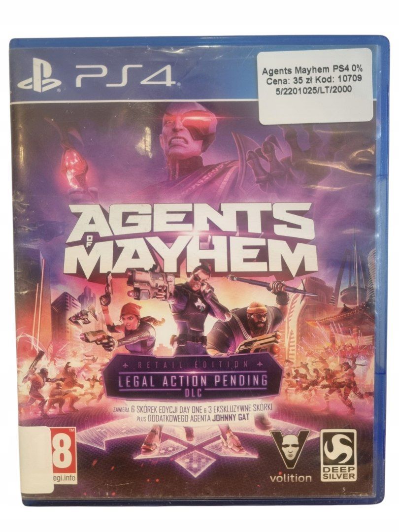 Gra Agents Of Mayhem Retail Edition Ps4 Używane