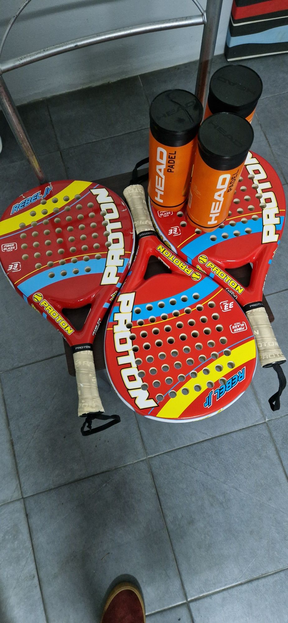 4 raquete padel criança proton