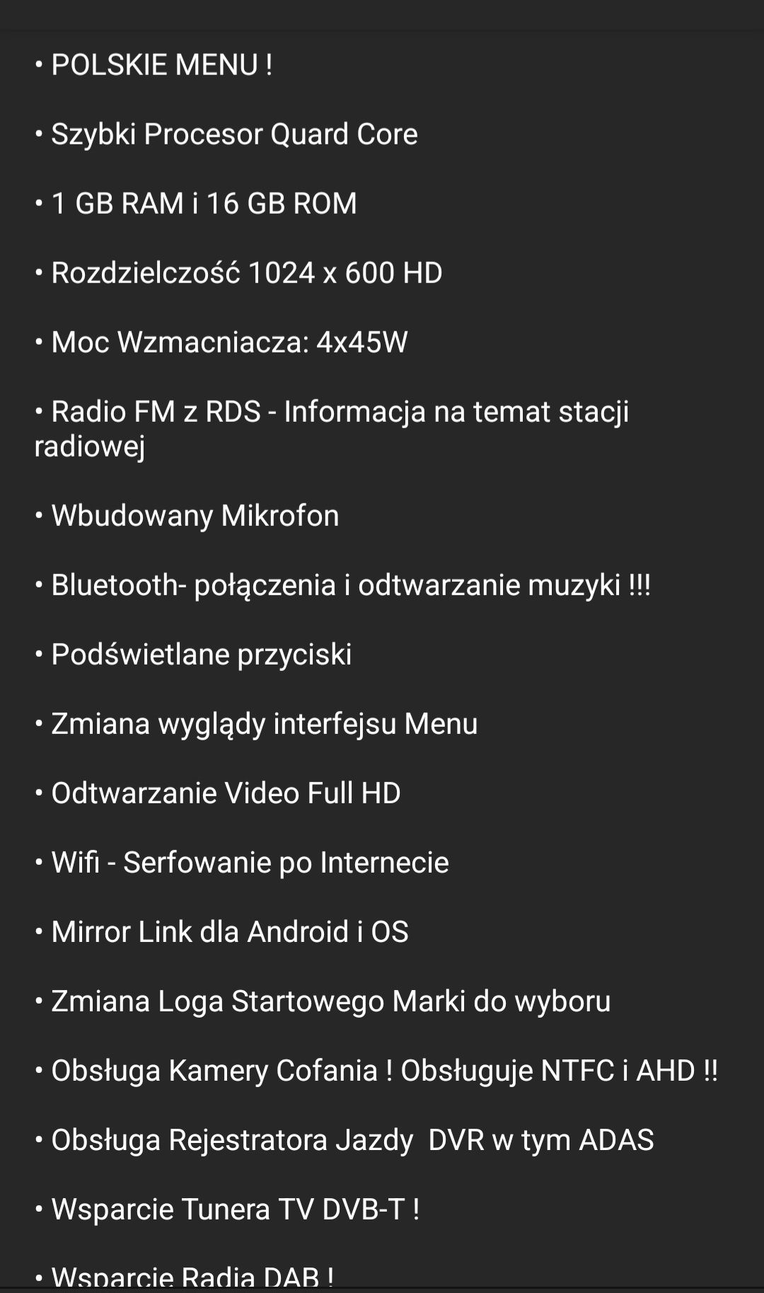 Radio Samochodowe 2Din