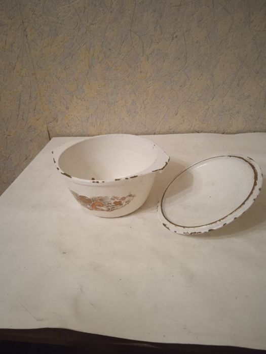 Чугунный эмалированный чугунок