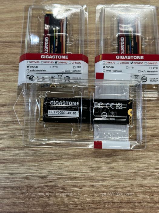 SSD накопичувач Gigastone GP6450 500GB Game Pro M.2