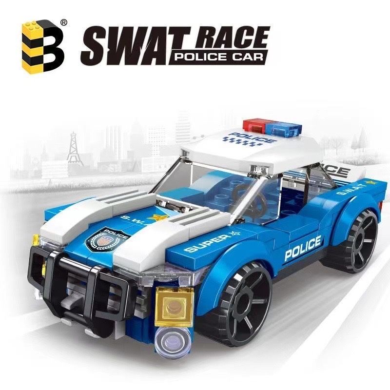 Klocki policyjne SWAT – radiowóz – zabawka dla chłopca 6+ NOWE