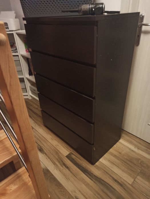 Komoda malm IKEA w kolorze czarnobrazowym