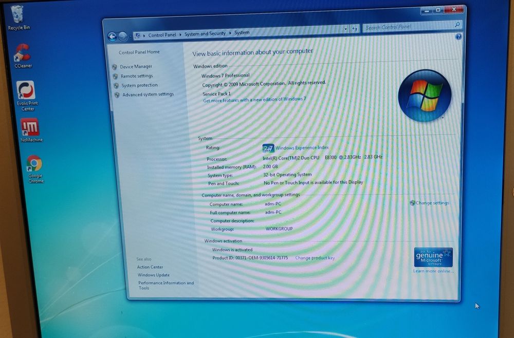 Computador HP com Windows 7