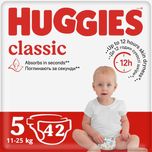 Підгузки Huggies Classic розмір 5 Jumbo (11-25 кг), 42 шт
