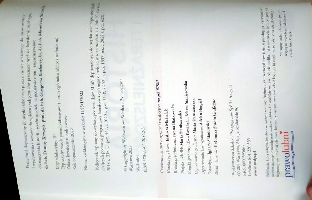 Podręcznik do historia i teraźniejszość